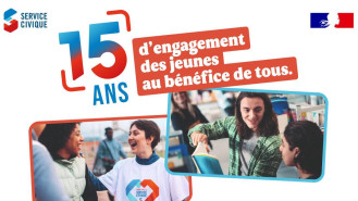 Service civique -15 ans d&#039;engagement des jeunes au bénéfice de tous