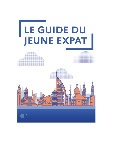 Dessin numérique de villes emblématiques à l&#039;étranger pour le guide du jeune expat