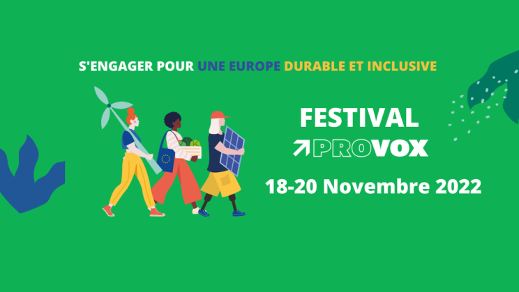 Visuel du festival Provox du 18 au 20 novembre 2022